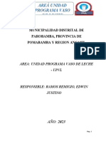 Municipalidad Distrital de Parobamba, Provincia de Pomabamba Y Region Ancash