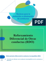 Sesion 8 - Técnicas para Reducir o Eliminar Conductas