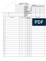 Cursograma Analítico - Plantilla