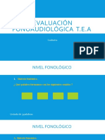 Evaluaciòn Fonoaudiologica TEA