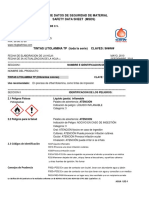 MSDS Hoja de Seguridad Tintas Litolamina TP (Toda La Serie) GBW Nom-018 Sep 2018