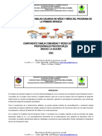 Plan de Formación A Familias Usuarias de Niños Y Niñas Del Programa de La Primera Infancia