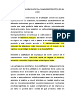 Diferentes Tipos de Codificacion de Productos en El Cedi