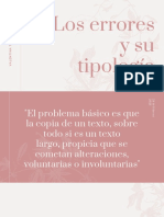 Errores involuntarios y deliberados en la copia de textos