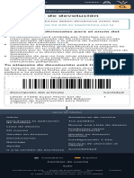 Tu Etiqueta de Devolución: Instrucciones Adicionales para El Envío Del Paquete