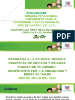 A La Jornada Pedagogica Del Componente Familia Comunidad Y Redes Sociales Mes de Agosto Del 2021