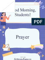 Good Morning, Students!: Prayer