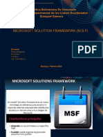 MICROSOFT SOLUTION FRAMEWORK (M.S.F)