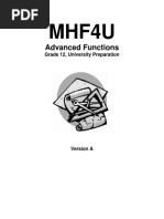 MHF4U - Unit 1 - Version A