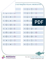 Multiplicação de Frações Folha 3 Respostas: - WWW - Math