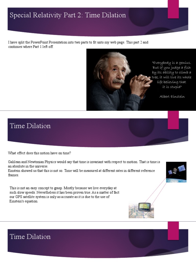 Special Relativity Part 2 Pdf Spacetime Time