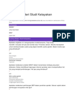 Posttest Materi Studi Kelayakan