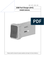 USB Fast Charger (A+C) : Owners Manual