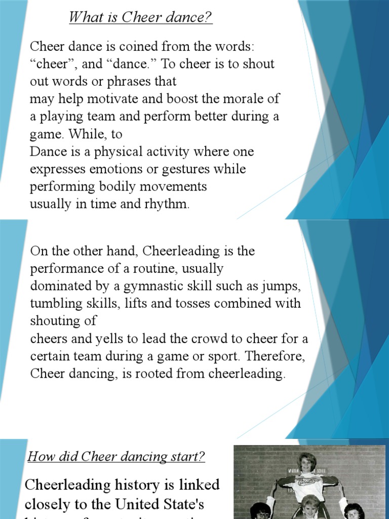What Is Cheer Dance? PDF Cheerleading Dances