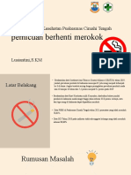Inovasi Promosi Kesehatan Puskesmas Cimahi Tengah: Pemicuan Berhenti Merokok
