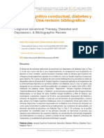 Terapia Cognitivo Conductual, Diabetes y Depresión. Una Revisión Bibliográfica