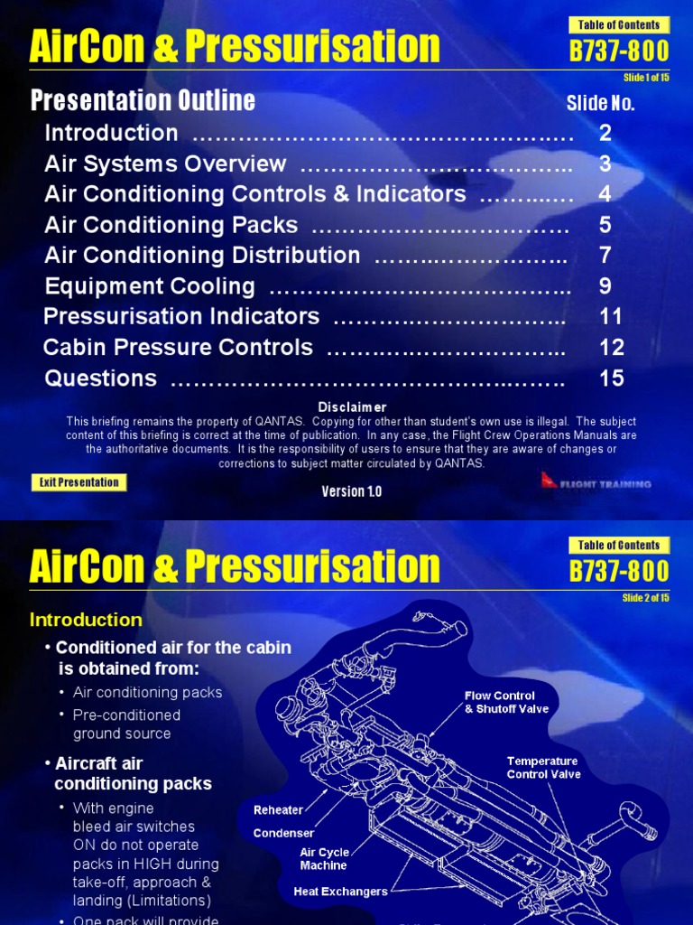 B737-800 Air Conditioning Overview | PDF | Valve | Energy Technology