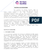 Política de Privacidade 1. Utilização de Dados