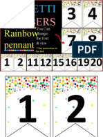 Numbers: Rainbow Pennant