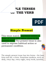 Simple Tenses of The Verb