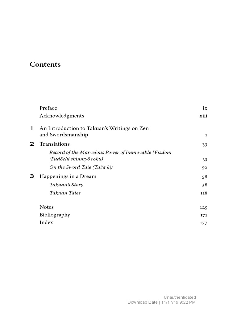 An introduction to takuan s writings pdf zen mind