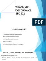 Intermediate Macroeconomics Sec 222