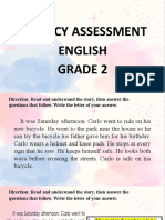 Literacy Assessment-English
