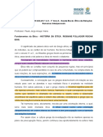 AULAS 1 À 2 - 1° Ano A - Saúde Bucal - Ética e Relações Interpessoais