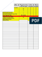 Planilha de Pagamento e Clientes