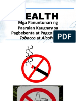 HEALTH 5 - Q3 Lesson 6 Mga Panuntunan NG Paaralan Kaugnay Sa Pagbebenta at Paggamit NG Tobacco at Alcohol