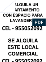 Departamento con lavandería en alquiler 955052092