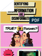 Identifying misinformation and disinformation