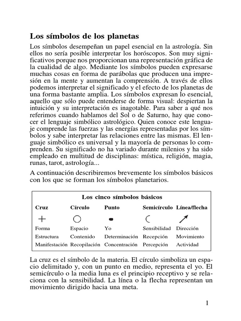 Los Símbolos de Los Planetas | PDF | Los símbolos | Percepción