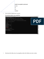 Nama: Desinta Ina Kii Nim: 211202578 Kelas/semester: Reguler/III Mata Kuliah: Query Language