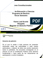 Acciones Constitucionales Facultad de Educación y Ciencias Programa de Derecho Tercer Semestre Karen Leal Acosta Abogada Magister en Derecho Público