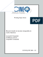 2009 Gasparini-Recent Trends in Income Inequality in Latin America