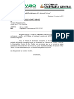 CARTA #015-2021 DOCUMENTACION No ENCONTRADA