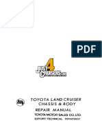 Toyota Land Cruiser Chassis & Body Repair Manual 1971 98077