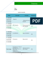 Plan de Evaluacion de Oratoria 3ro Sec A, B, C