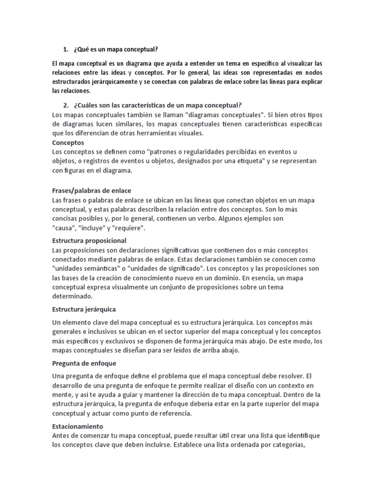 Qué Es Un Mapa Conceptual | Descargar gratis PDF | Cognición | Ciencia