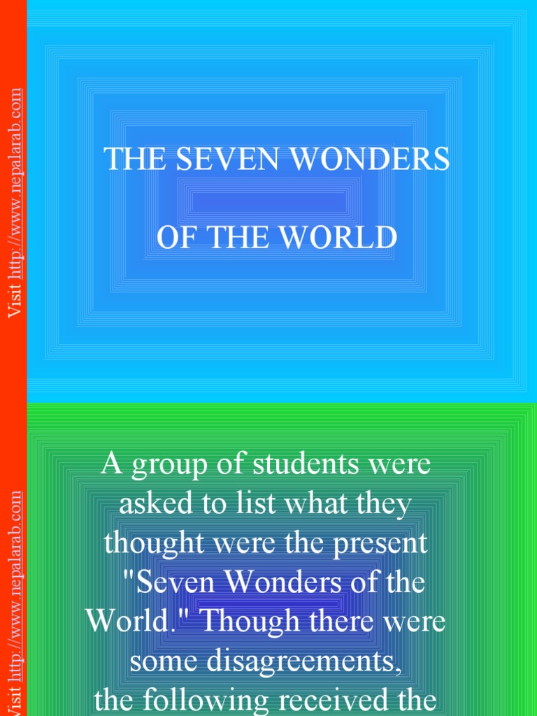 7 Wonders | PDF
