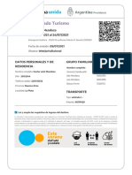 Certificado Turismo: Mendoza, Mendoza Del 17/07/2021 Al 24/07/2021