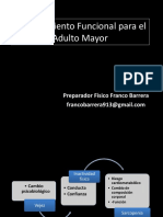 Entrenamiento Funcional para El Adulto Mayor: Preparador Físico Franco Barrera