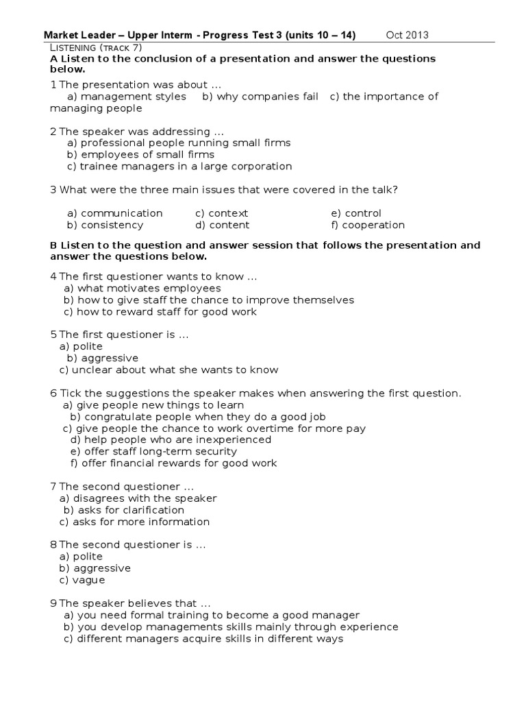 market-leader-upper-interm-progress-test-3-units-10-14-oct-2013