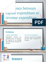 Difference Between Capital Expenditure or Revenue Expenditure