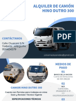 Alquiler Camion Hino 300