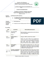 Enhancement of In-House Training Program Manuals July 20-22, 2022