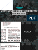 Kerjakanlah Soal-Soal Berikut Ini Dalam Microsoft Word