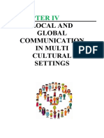 Local and Global Communication in Multicultural Settings