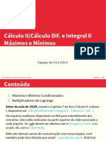 Cálculo II/Cálculo Dif. e Integral II Máximos e Mínimos